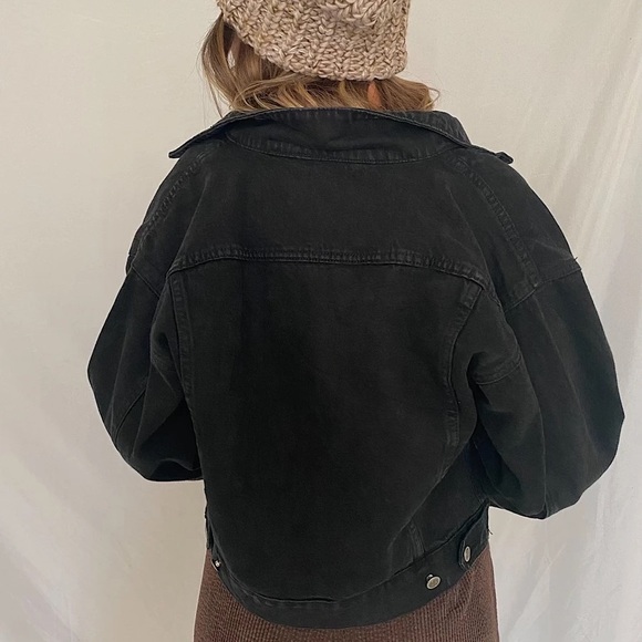 Black Vintage Denim Jacket - Picture 5 of 11